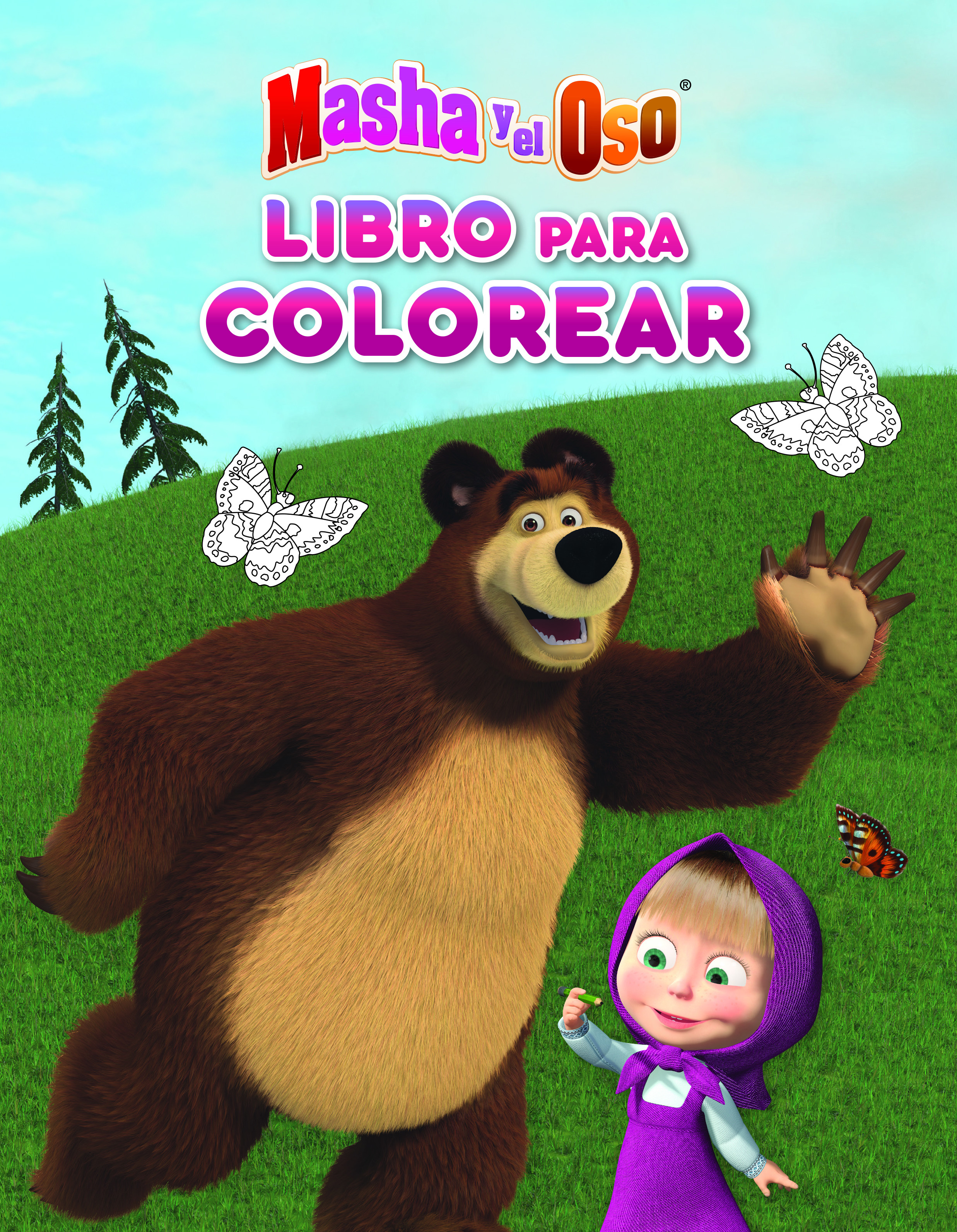 Masha y el Oso. Libro para colorear con actividades