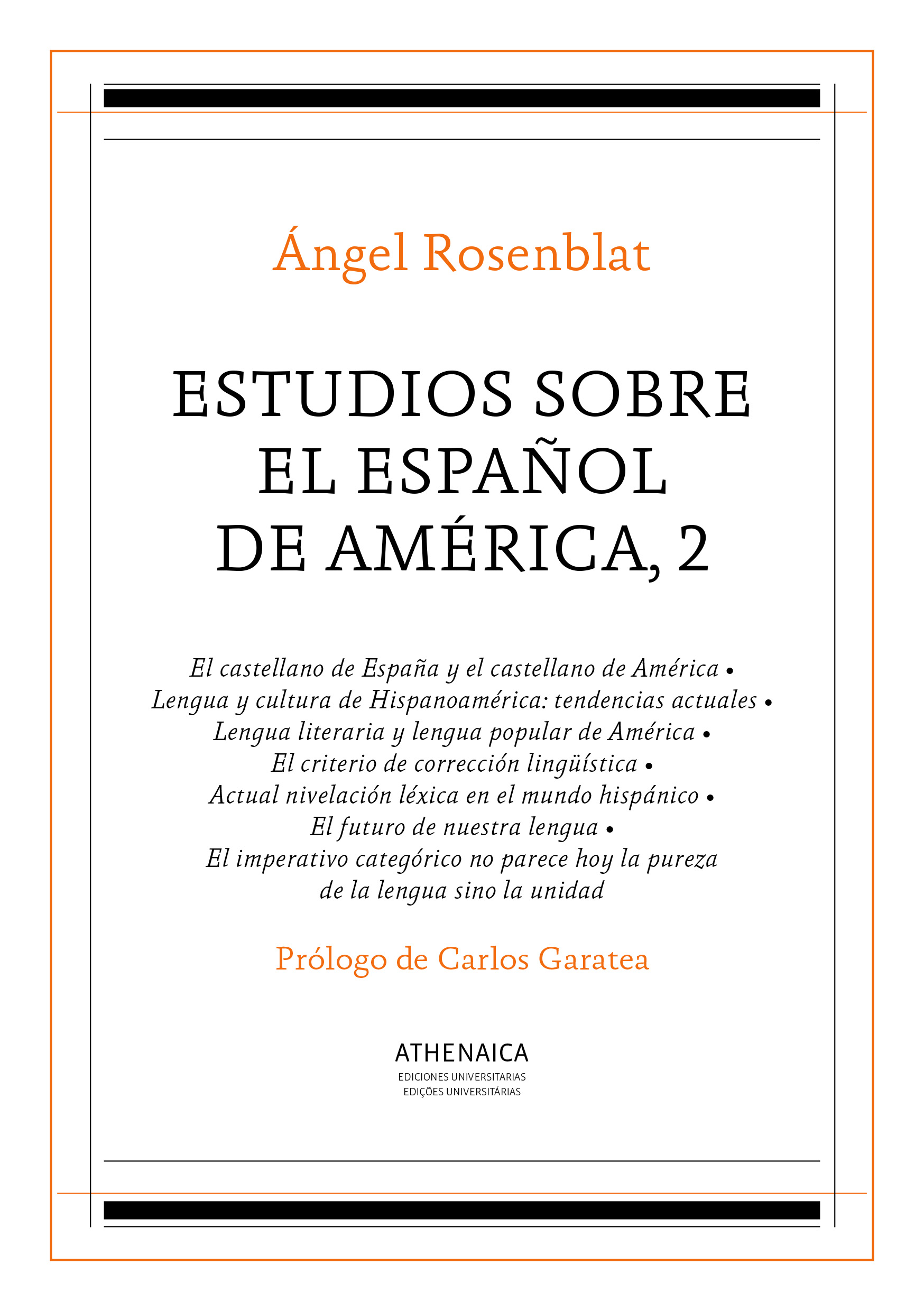 Estudios sobre el español de América, 2