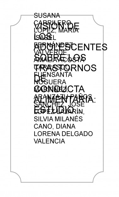 VISIÓN DE LOS ADOLESCENTES SOBRE LOS TRASTORNOS DE CONDUCTA ALIMENTARIA:  ESTUDIO DESCRIPTIVO