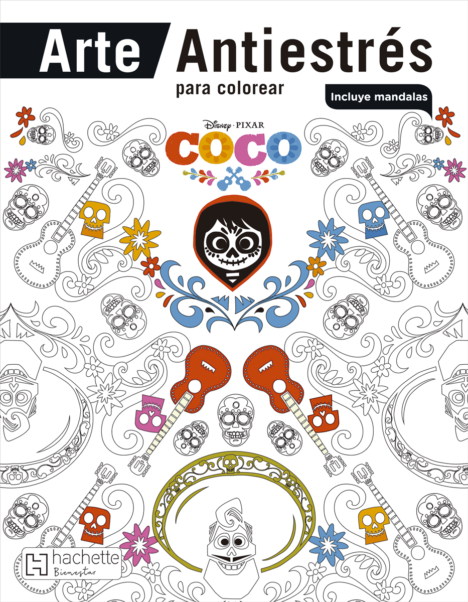 Arte Antiestrés para colorear. Coco