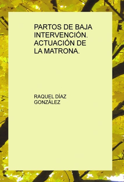 PARTOS DE BAJA INTERVENCIÓN. ACTUACIÓN DE LA MATRONA.