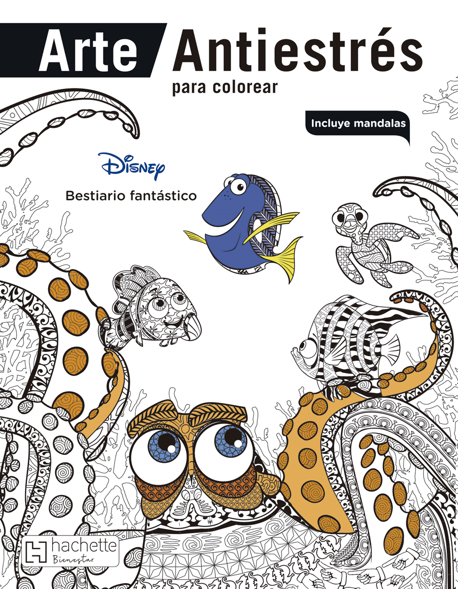 Arte Antiestrés para colorear. Bestiario fantástico
