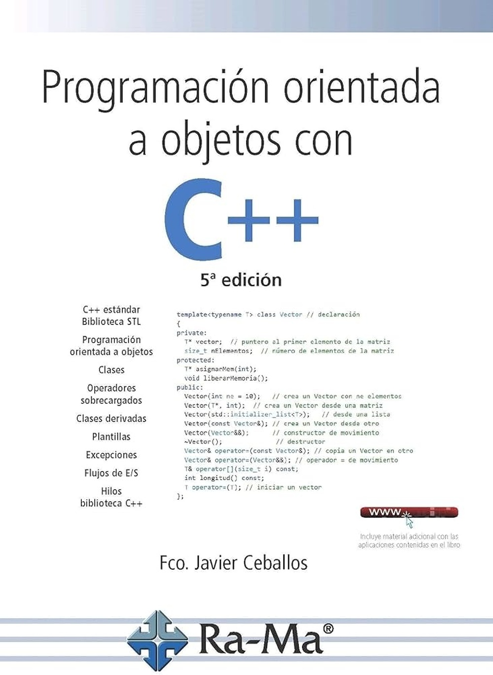 Programación orientada a objetos con C++