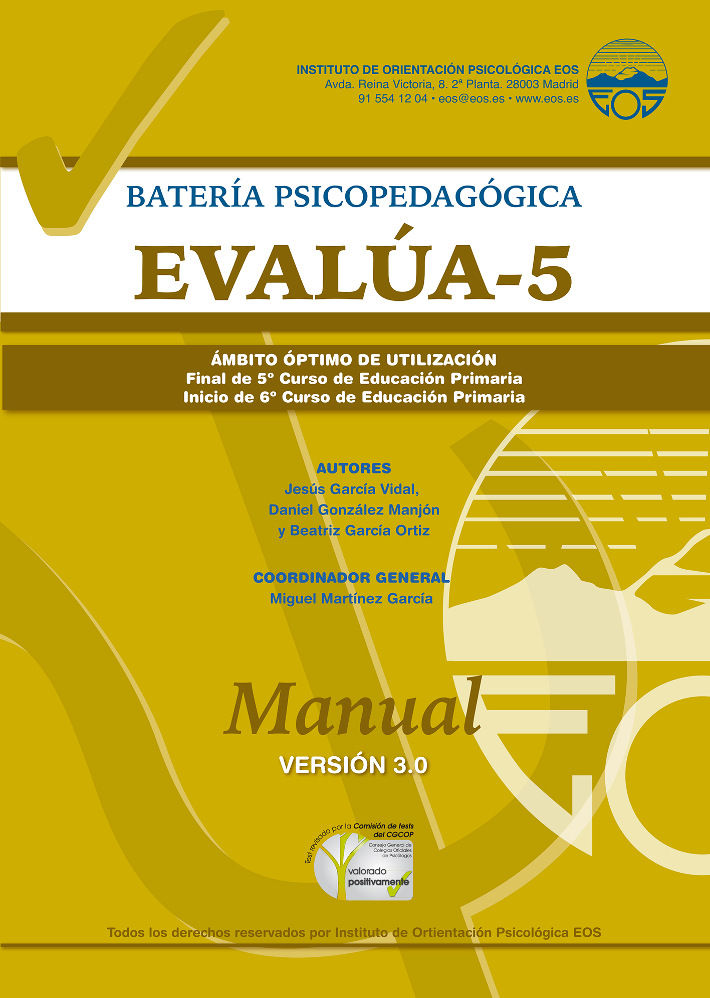 Manual EVALÚA 5. Versión 3.0