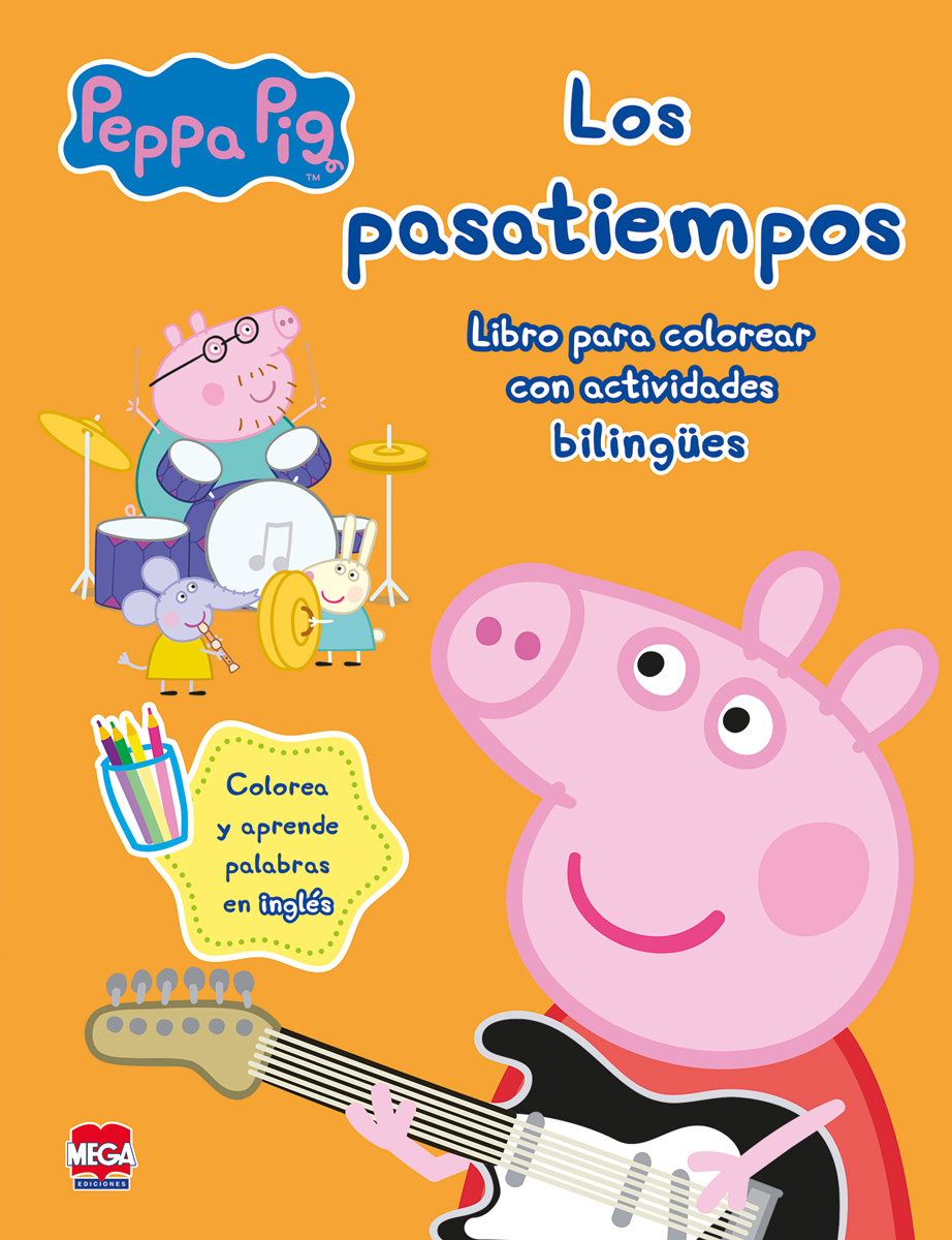 Los pasatiempos Peppa Pig. Libros para colorear con actividades bilingües