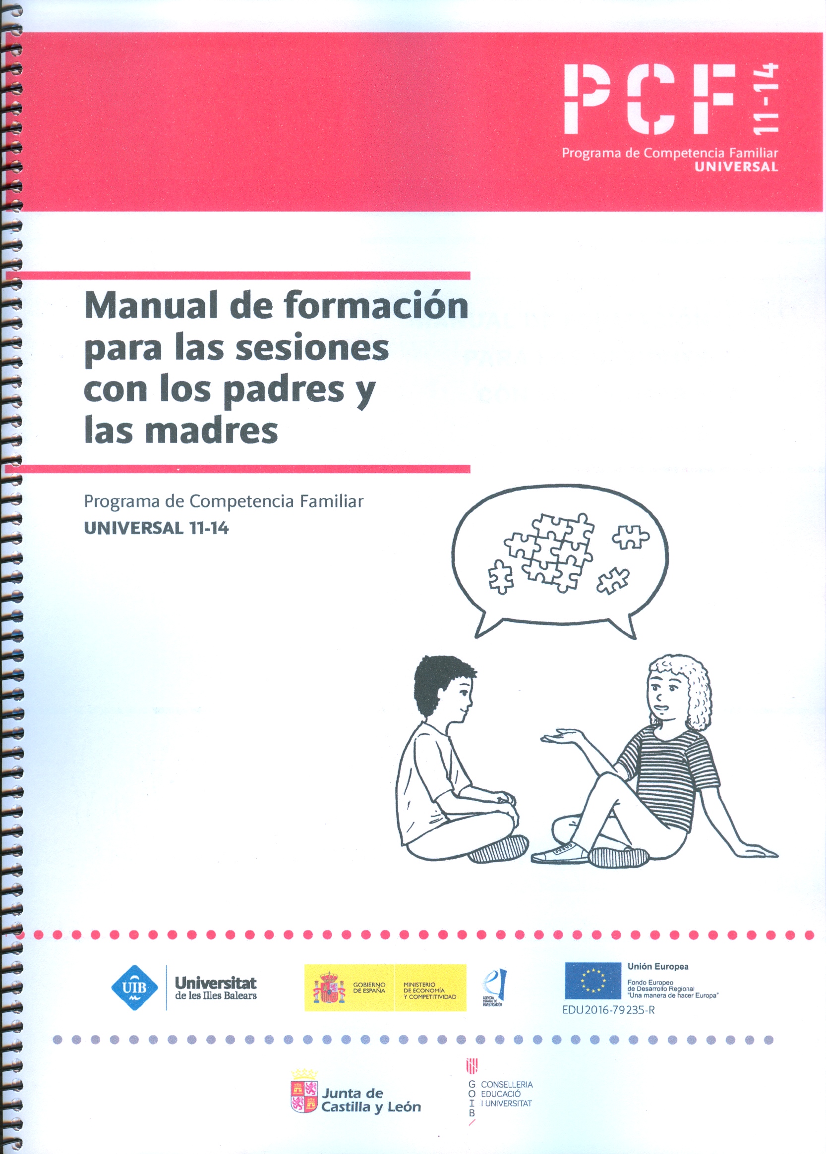 Manual de formación para las sesiones con los padres y las madres