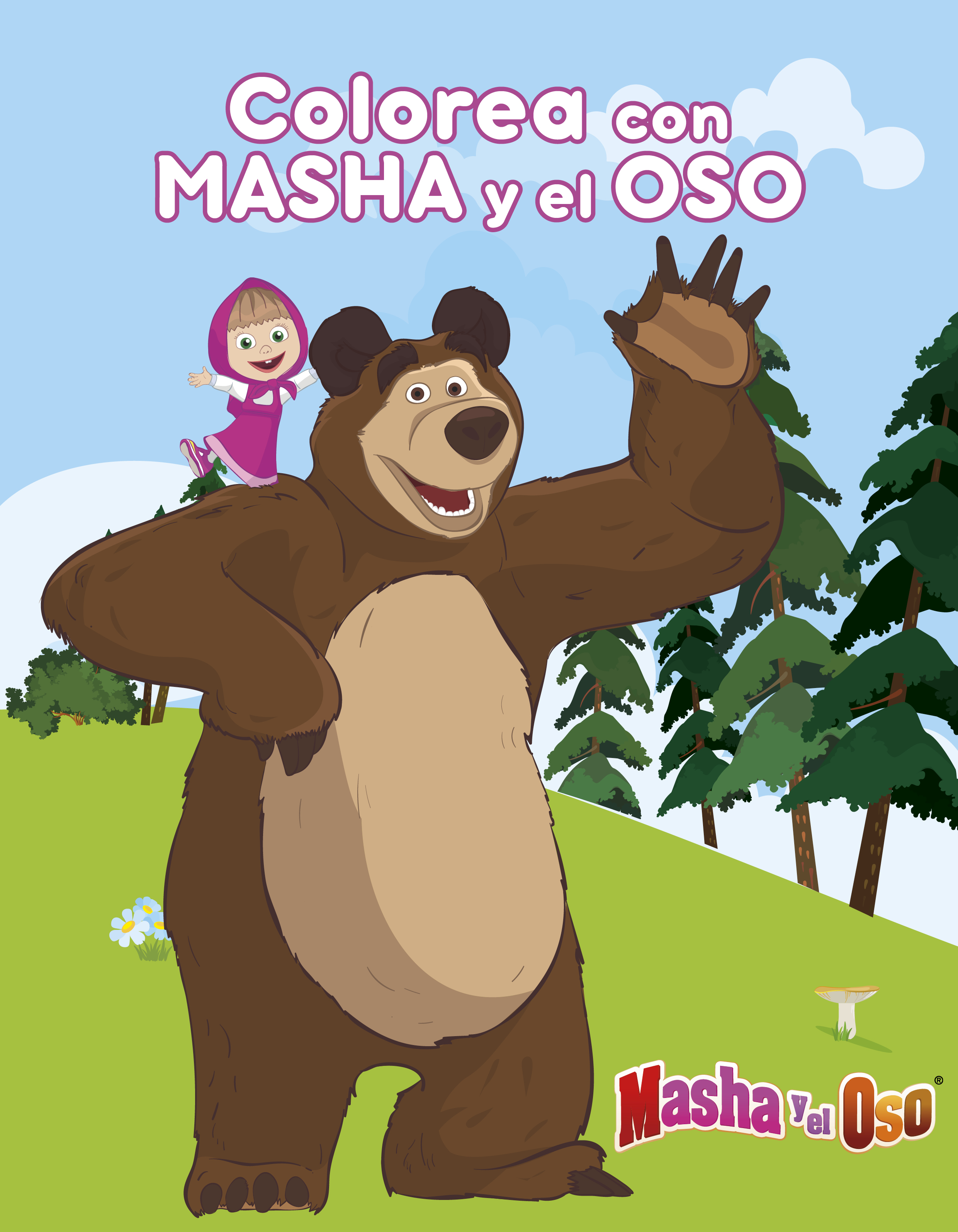 Colorea con Masha y el Oso