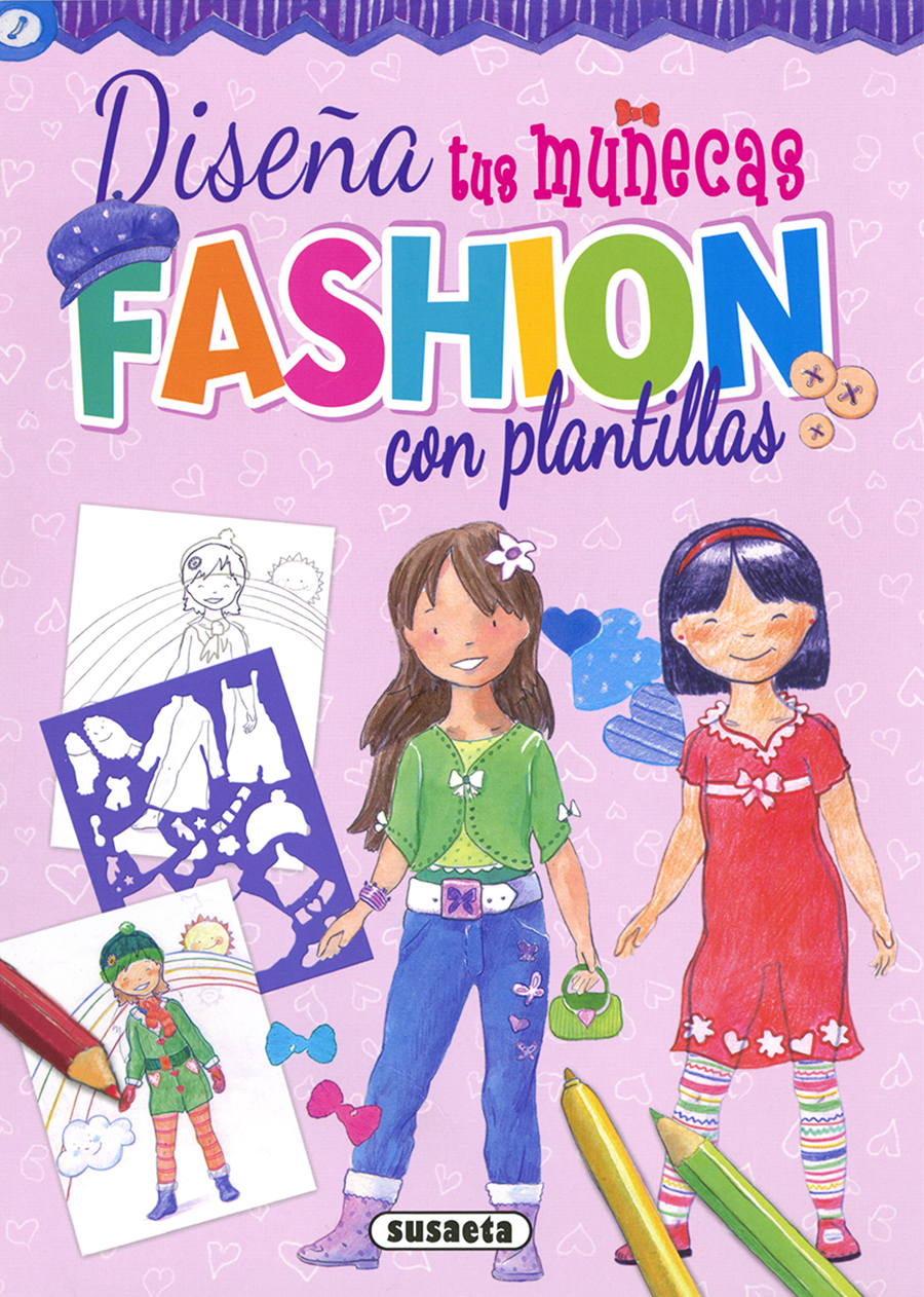 Diseña tus muñecas fashion con  plantillas