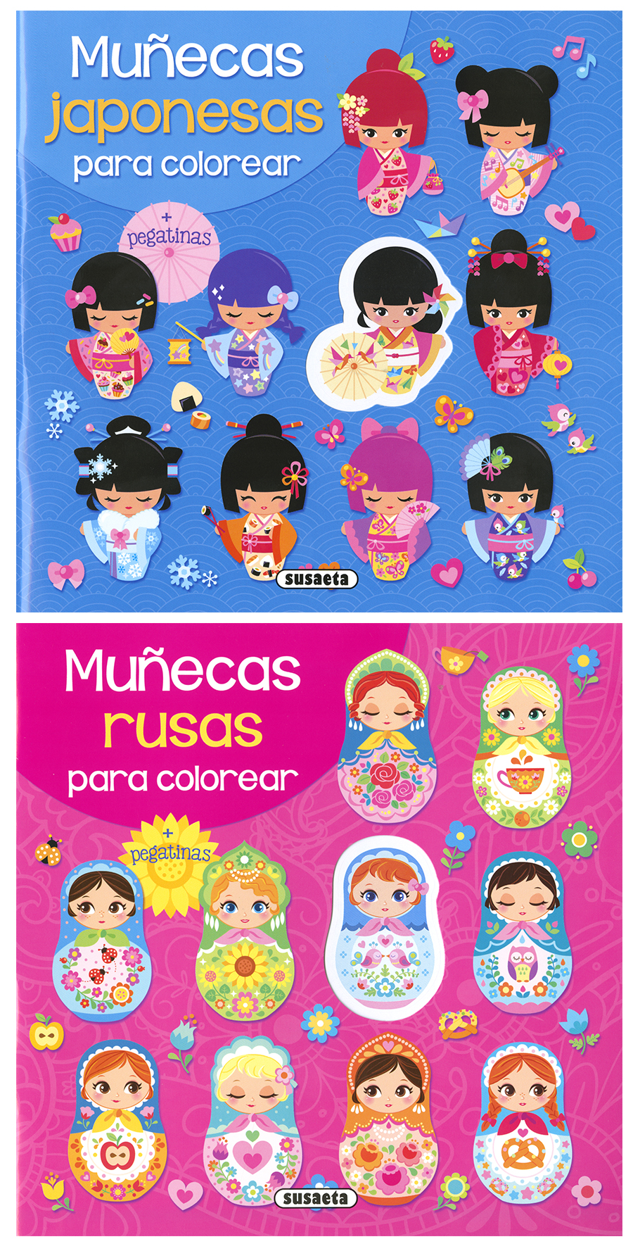 Muñecas para colorear (2 títulos)