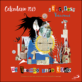 Calendario de pared 2019. ¡tic, tac! Un tiempo para todo