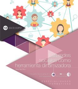 Las redes sociales como herramienta dinamizadora (SSCE153PO). Especialidades formativas
