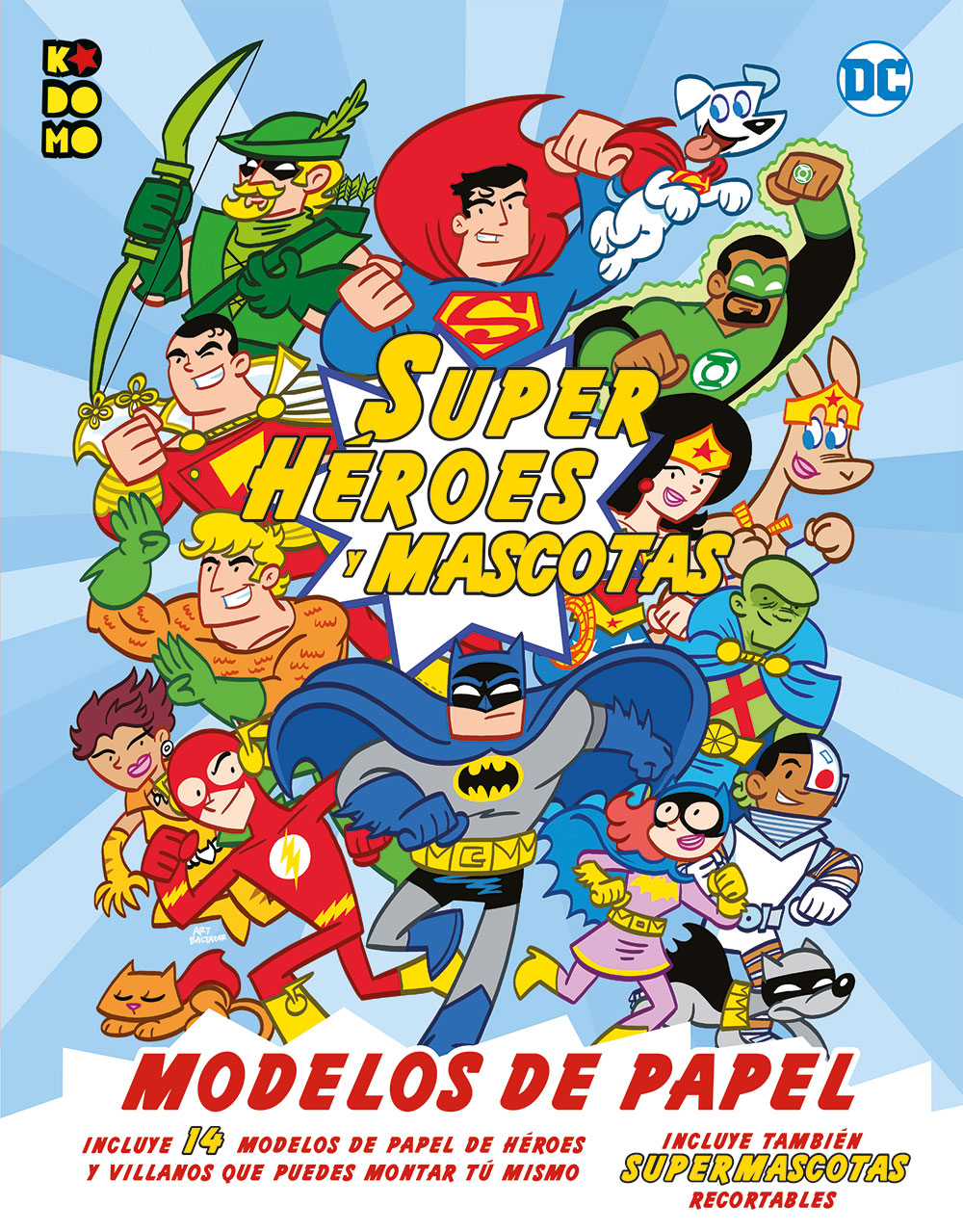 Superhéroes y mascotas: Modelos de papel