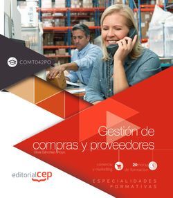 Gestión de compras y proveedores (COMT042PO). Especialidades formativas