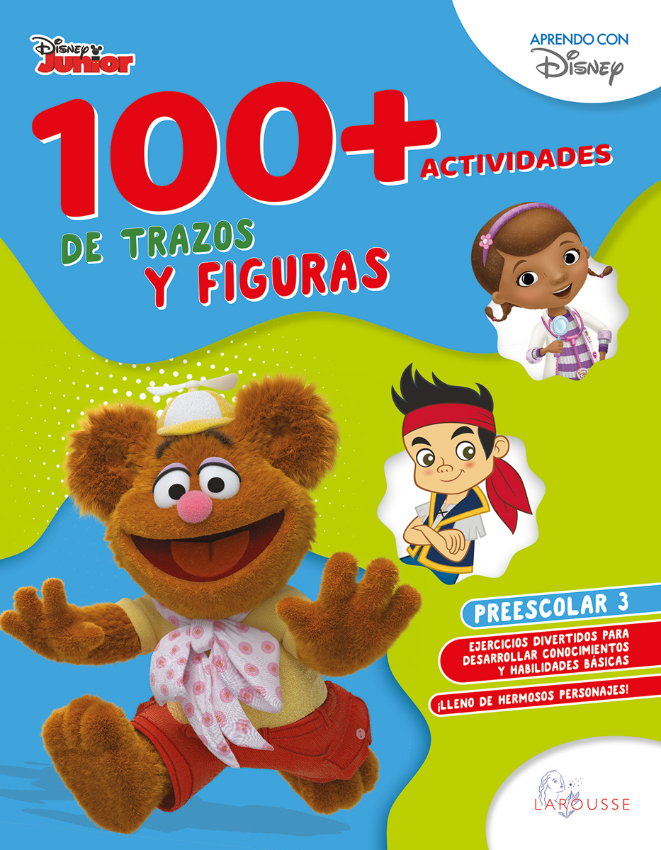100+actividades de trazos y figuras Disney. Preescolar 3