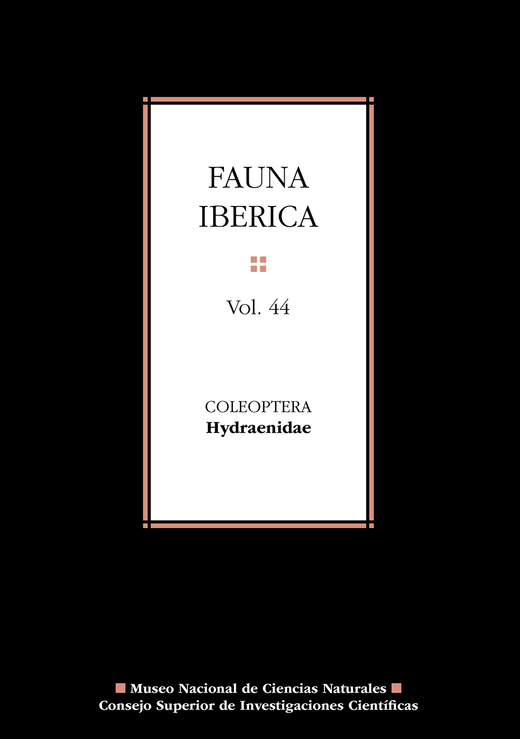 Fauna ibérica. Vol. 44, Coleoptera : Hydraenidae