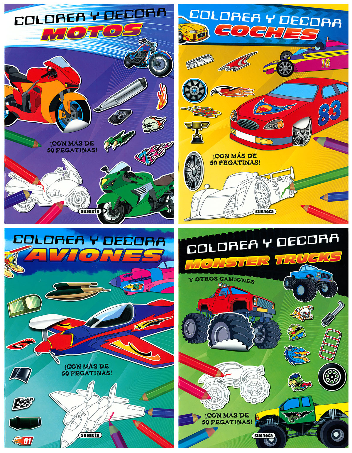 Colorea y decora (4 títulos)