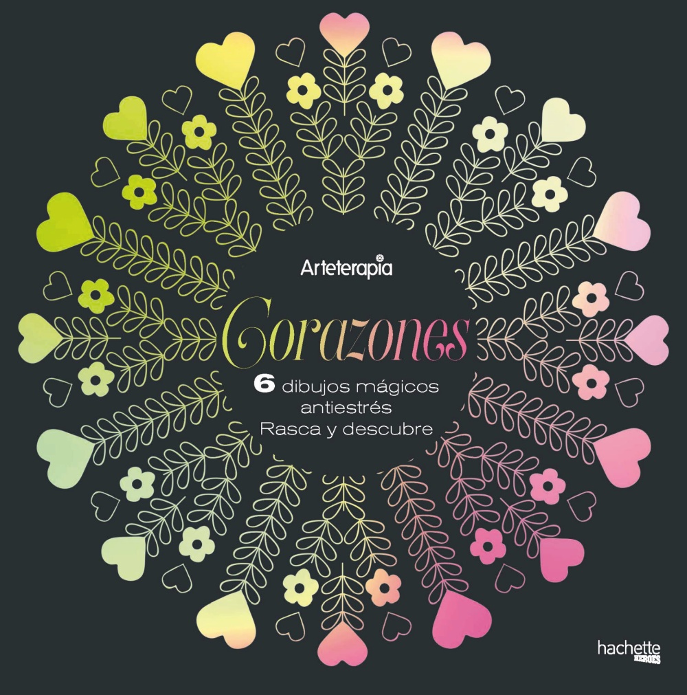 Arteterapia. Corazones. 6 dibujos mágicos