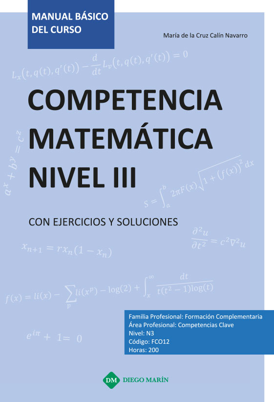 COMPETENCIA MATEMATICA NIVEL III CON EJERCICIOS Y SOLUCIONES