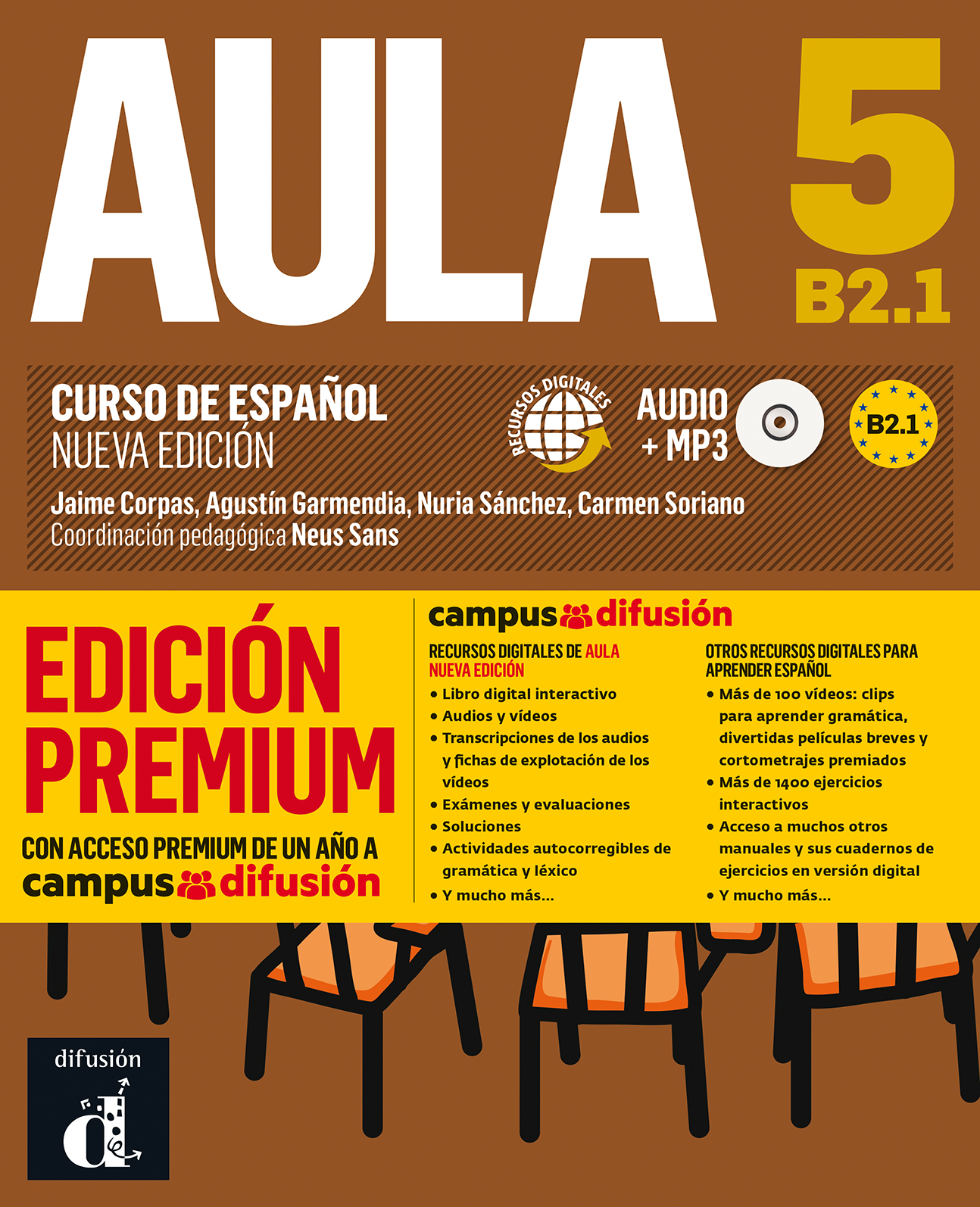 Aula Nueva Edición 5 Premium libro del alumno + CD