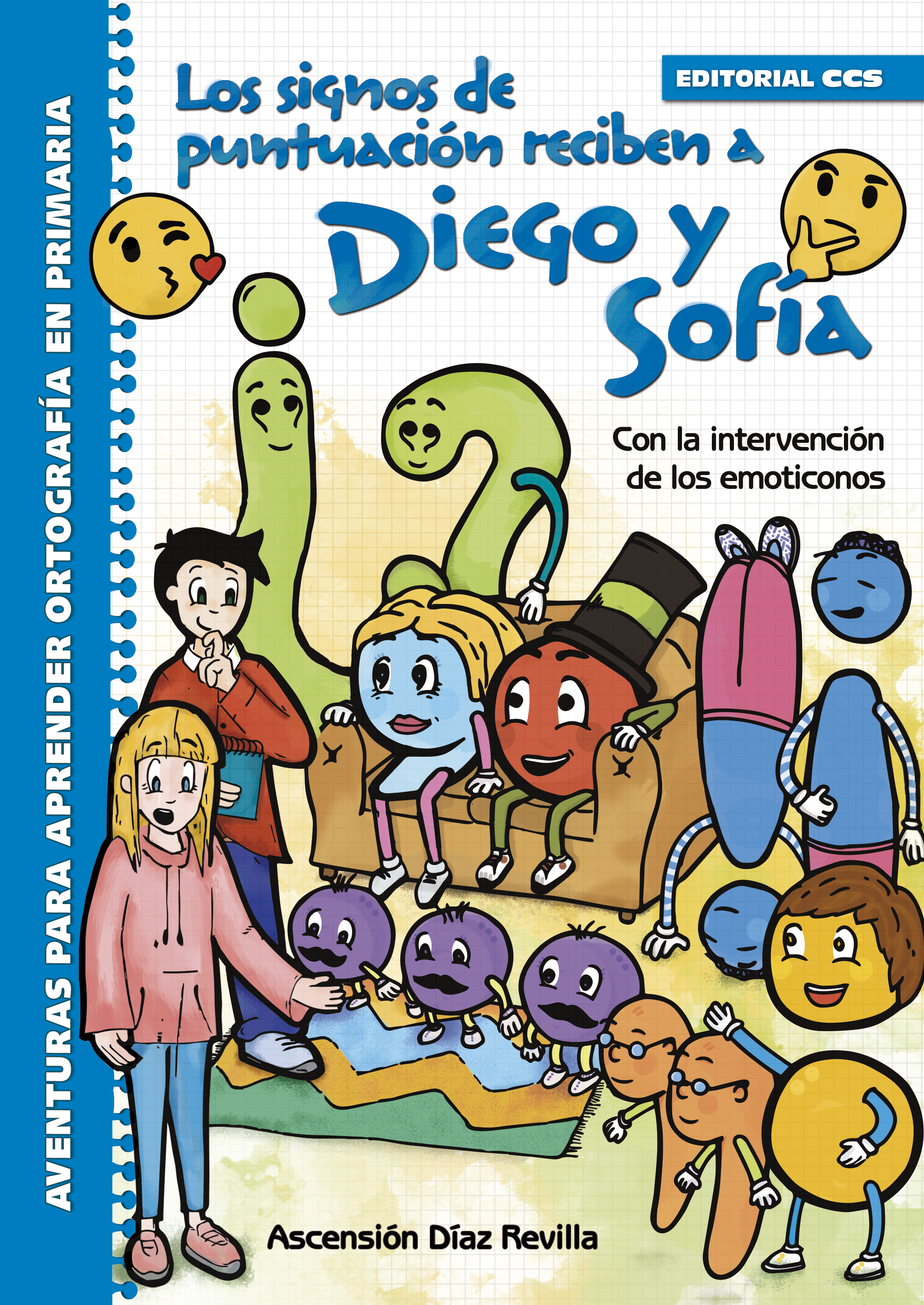 Los signos de puntuación reciben a Diego y Sofía 