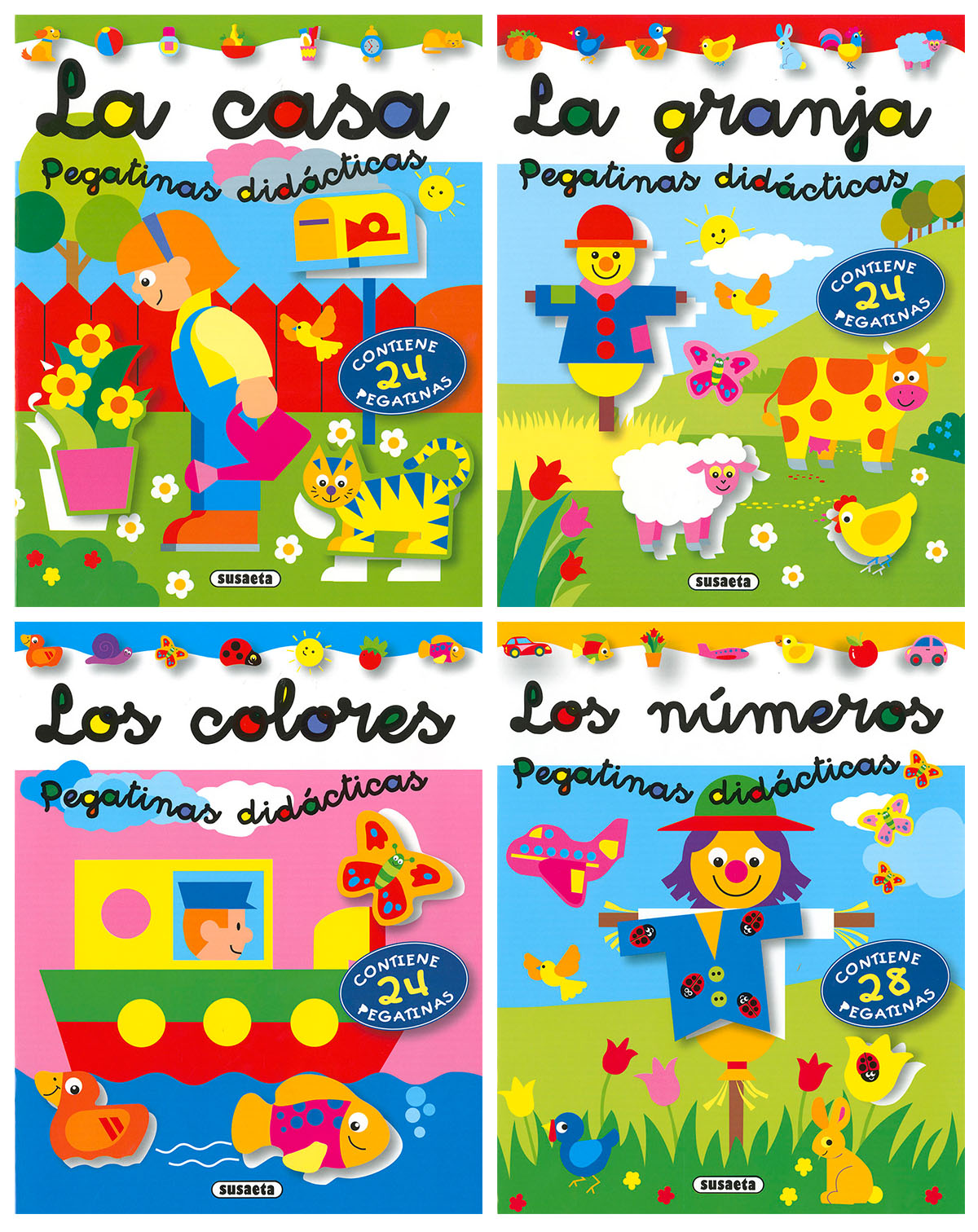 Pegatinas didácticas (4 títulos)