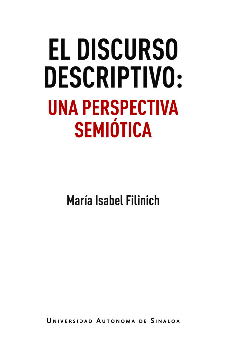 El discurso descriptivo