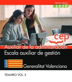 Auxiliar de la administración. Escala auxiliar de gestión. Generalitat Valenciana. Simulacros de examen