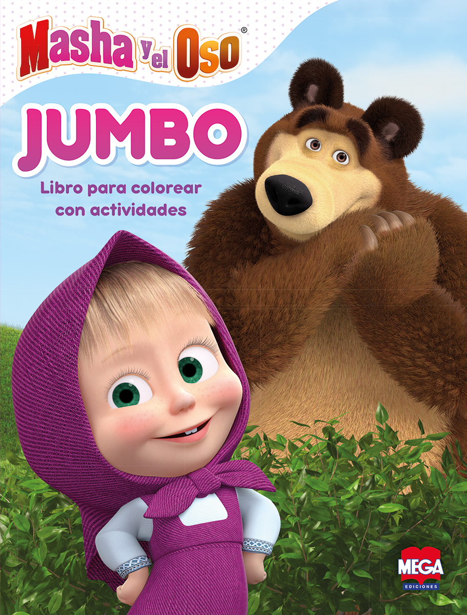 Jumbo Masha y el Oso. Libro para colorear con actividades