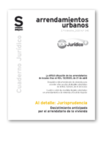 Desistimiento anticipado por el arrendatario de la vivienda