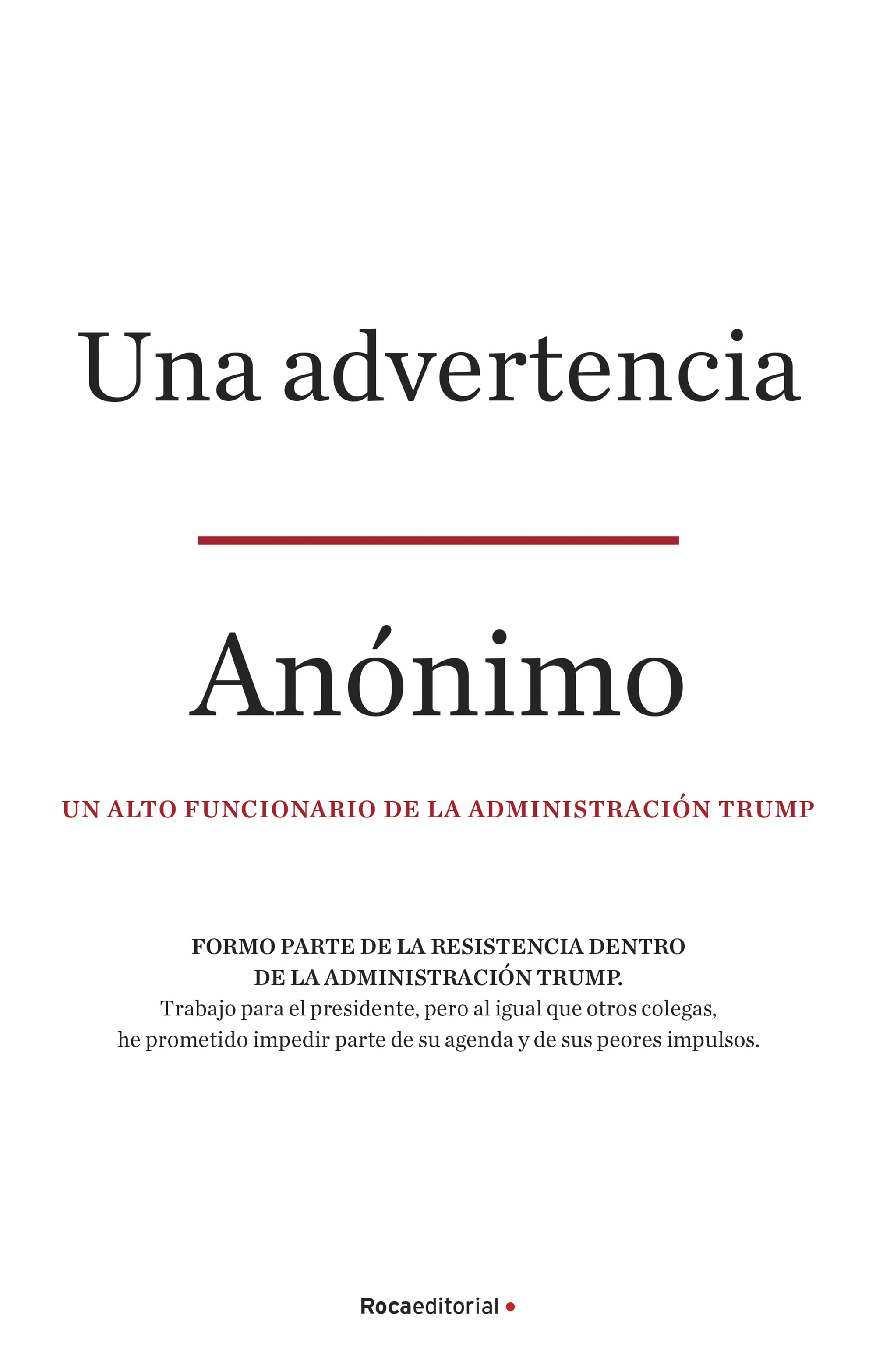 Una advertencia