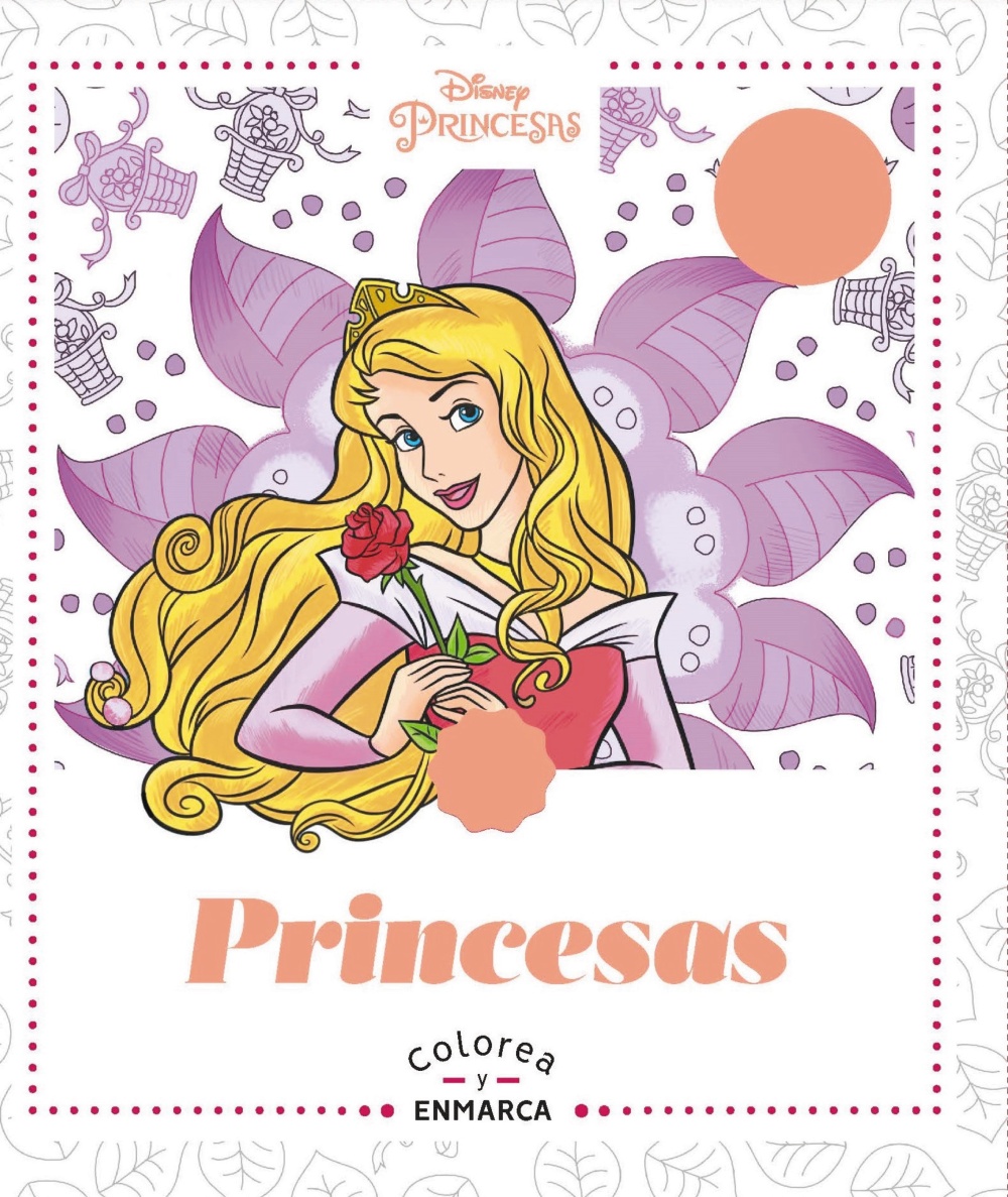 Arteterapia. Colorea y enmarca. Princesas