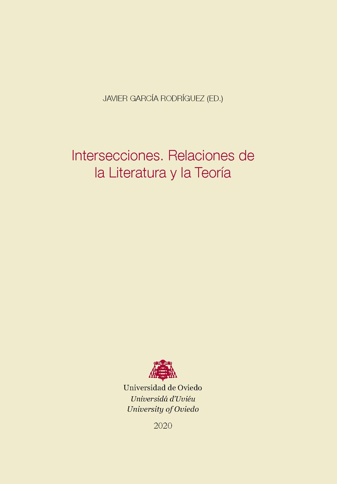 Intersecciones. Relaciones de la Literatura y la Teoría