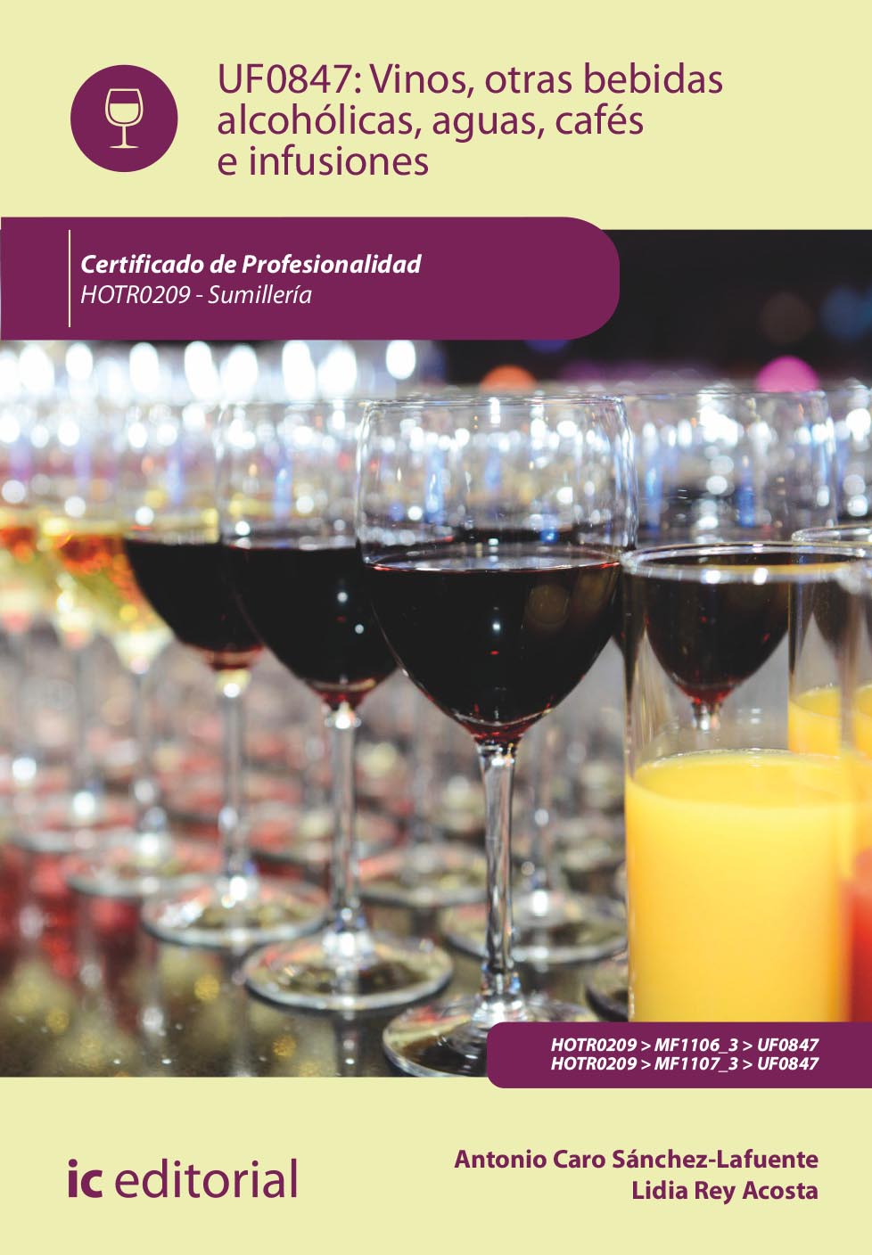 Vinos, otras bebidas alcohólicas, aguas, cafés e infusiones. HOTR0209 - Sumillería