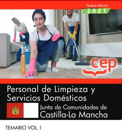 Personal de limpieza y servicios domésticos. Junta de Comunidades de Castilla-La Mancha. Temario Vol. II