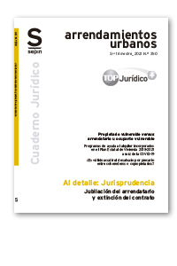 Jubilación del arrendatario y extinción del contrato de arrendamiento