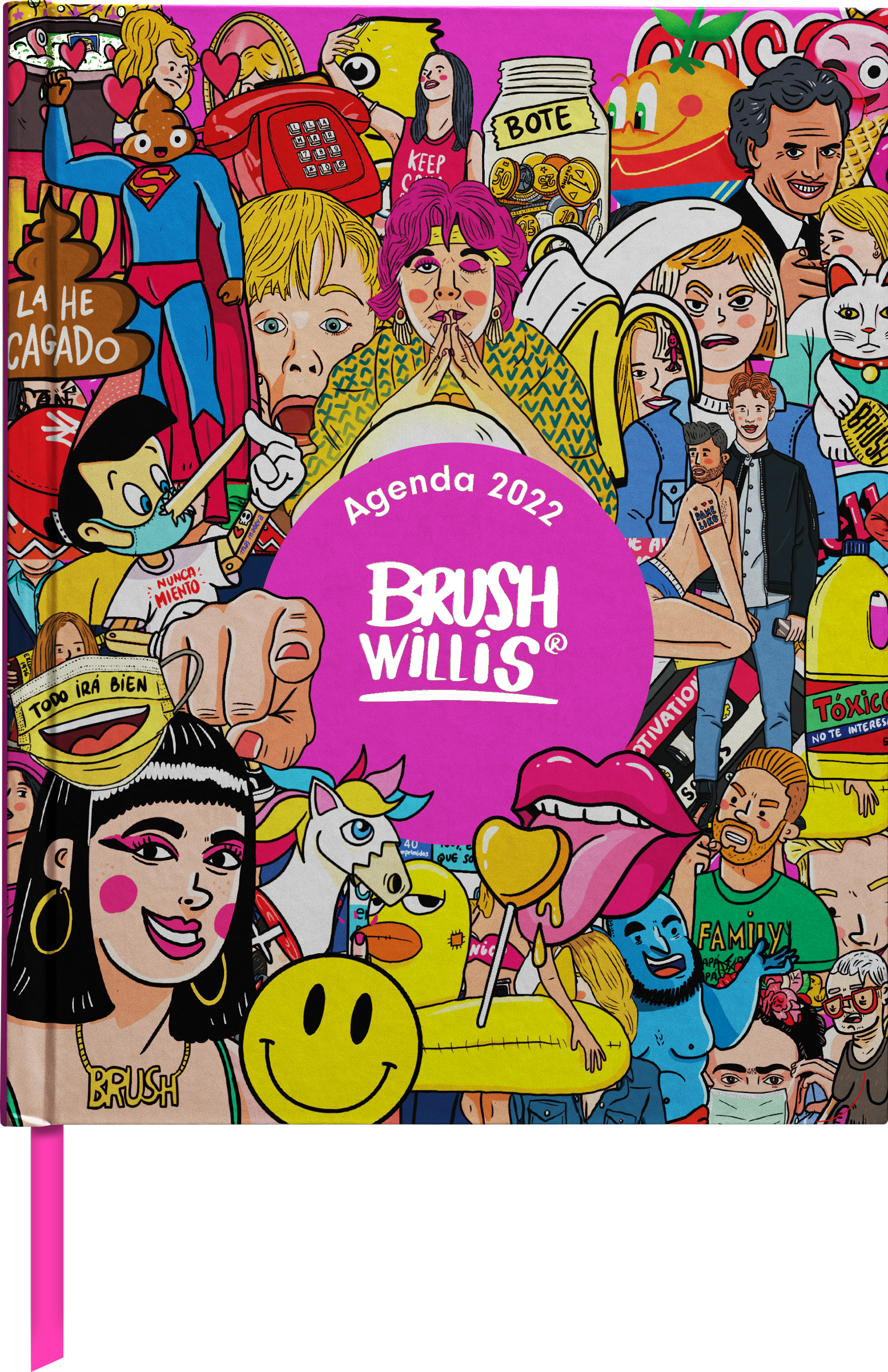 Agenda anual semana vista 2022 Brush Willis