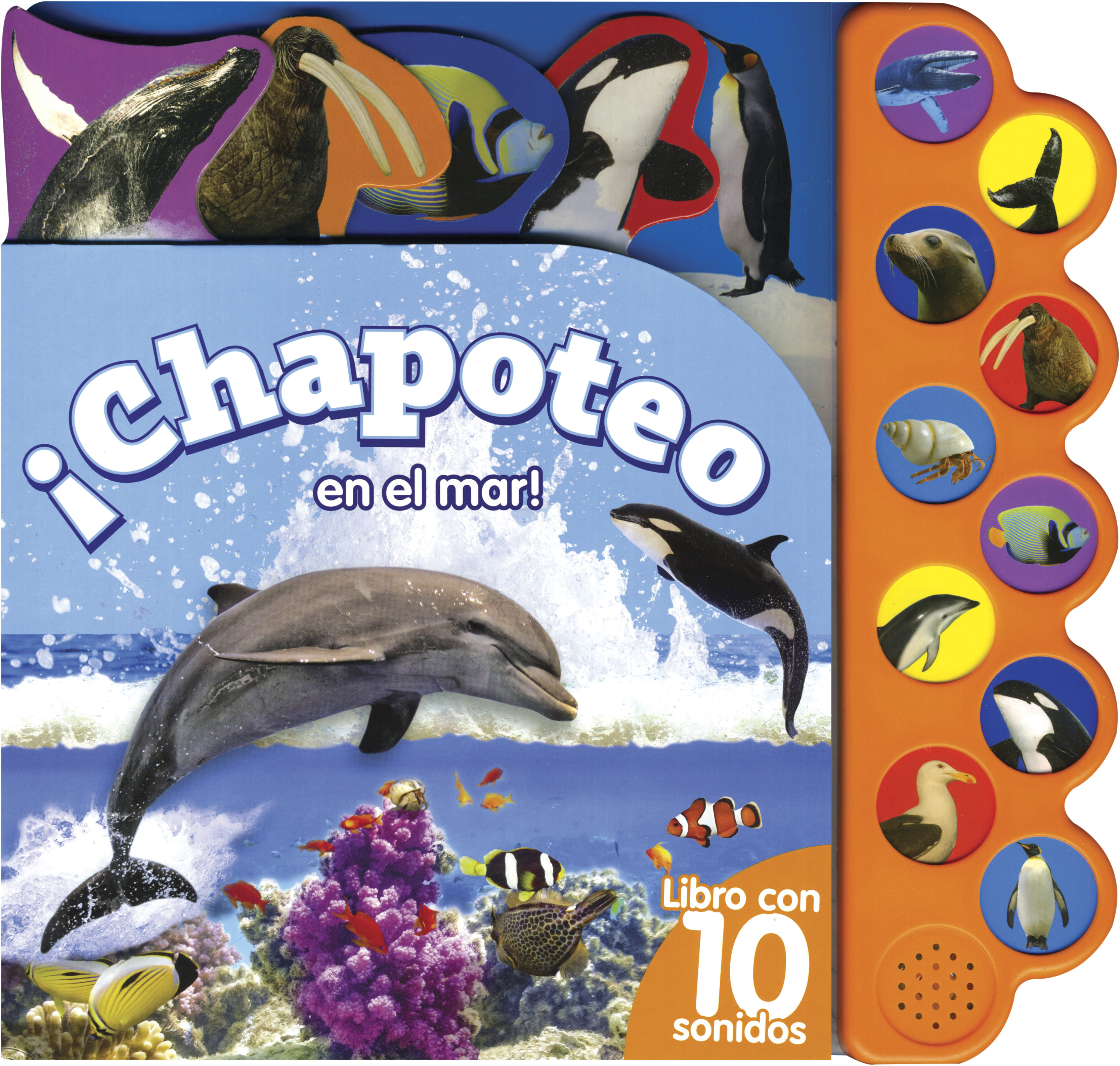 Libro con 10 Sonidos: ¡Chapoteo en el Mar!