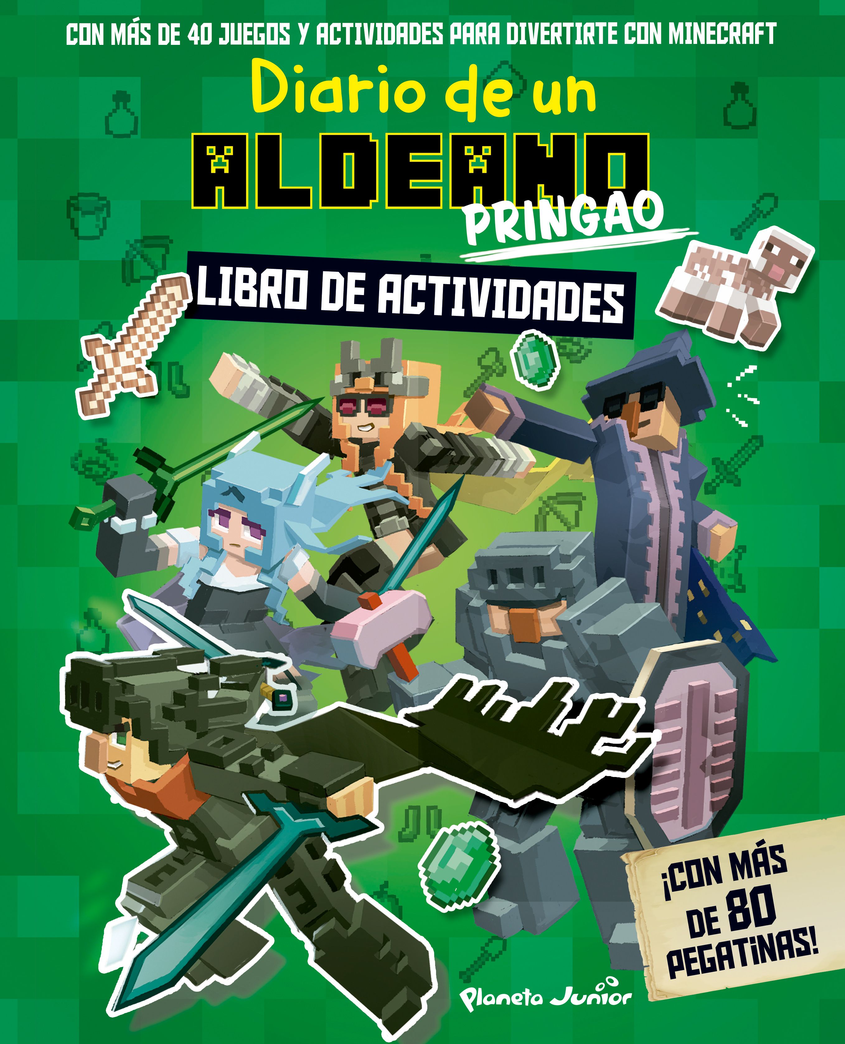 Minecraft. Diario de un aldeano pringao. Libro de actividades