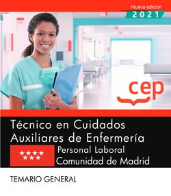 Técnico en Cuidados Auxiliares de Enfermería (Personal Laboral). Comunidad de Madrid. Temario general