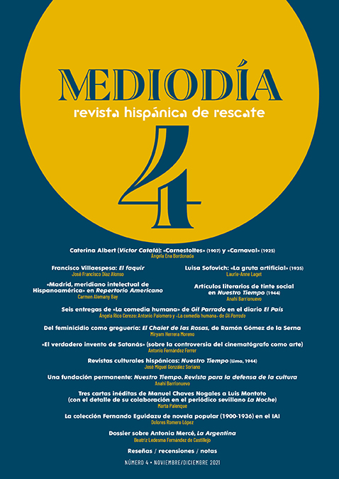 Mediodía. Revista hispánica de rescate. 4