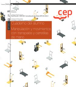Cuaderno del alumno. Manipulación y movimientos con transpalés y carretillas de mano (MF1328_1). Certificados de profesionalidad. Actividades auxiliares de comercio (COMT0211)