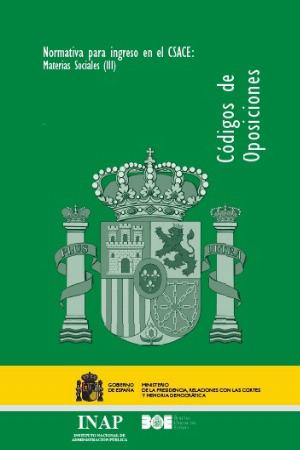 Normativa para ingreso en el CSACE: Materias Sociales (III)