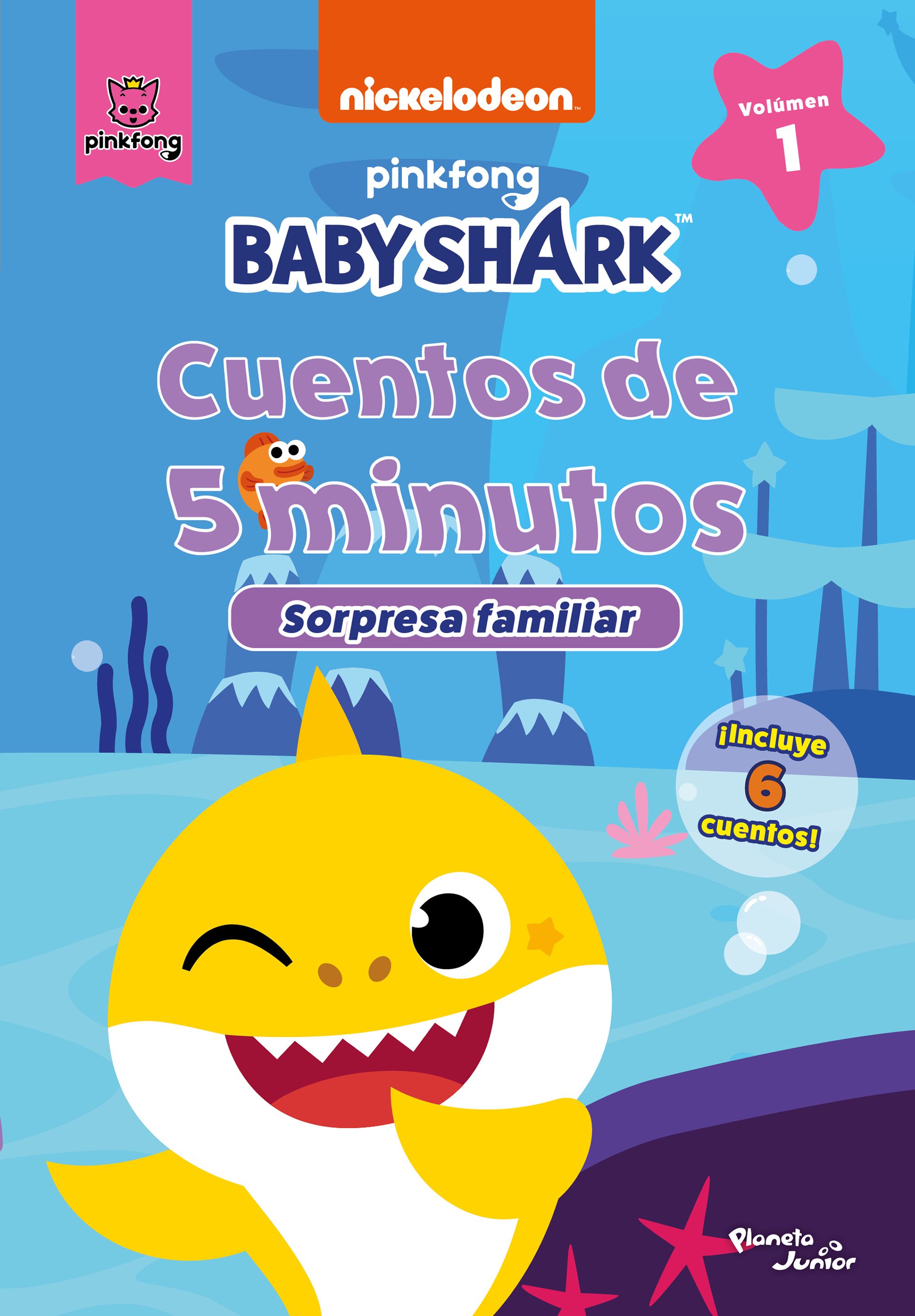 Baby Shark. Cuentos de 5 minutos. Sorpresa familiar