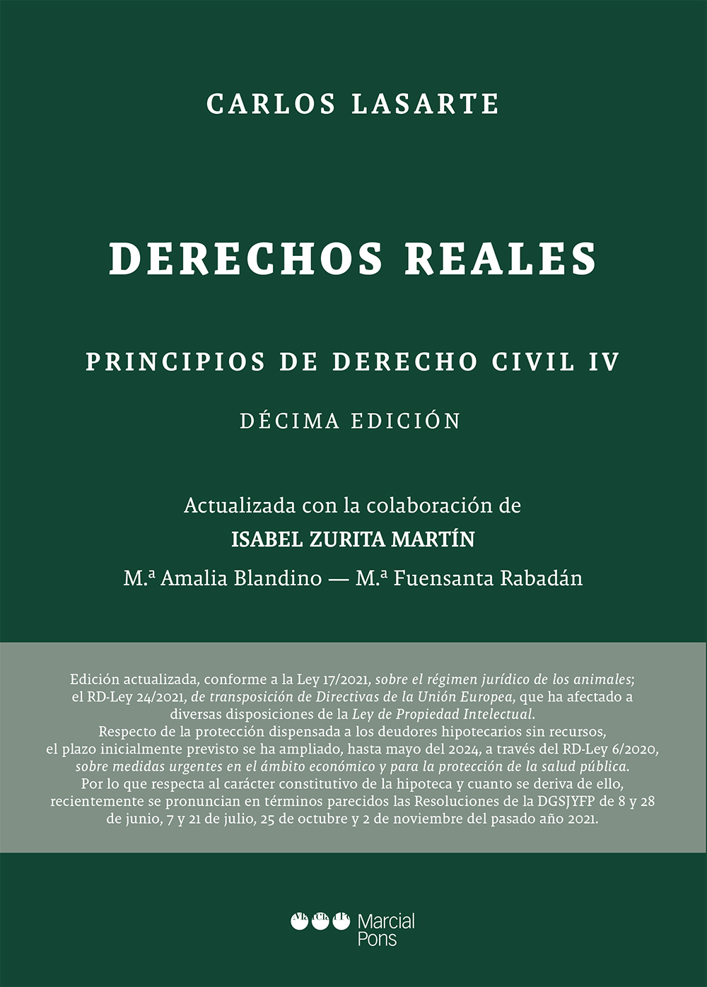 Principios de Derecho civil 10ª ed.