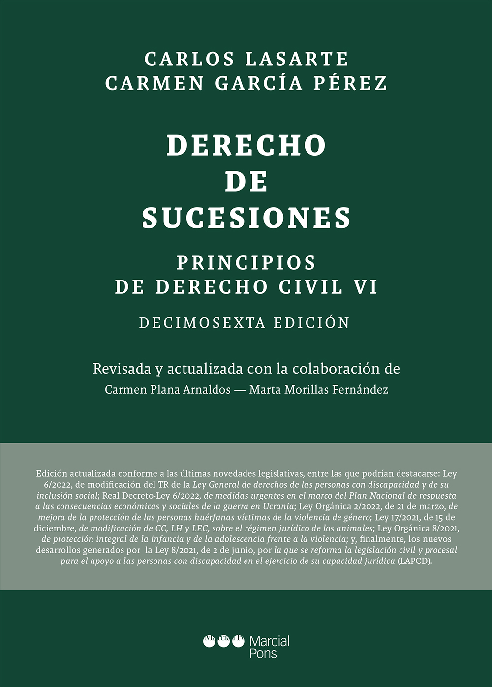 Principios de Derecho civil 16ª ed.