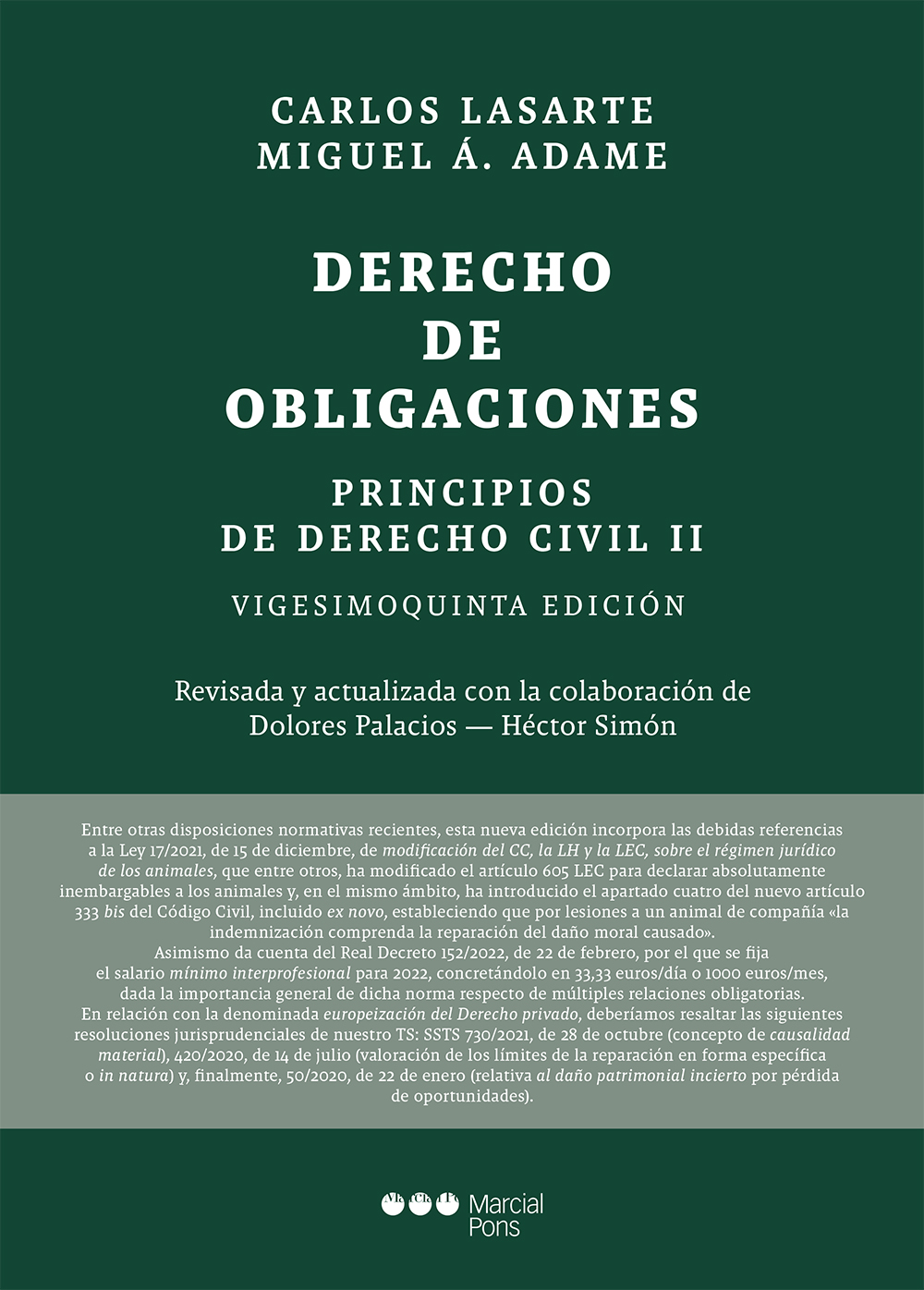 Principios de Derecho civil 25ª ed.