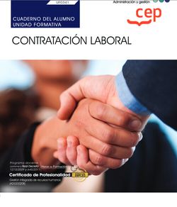 Cuaderno del alumno. Contratación Laboral (UF0341). Certificados de profesionalidad. Gestión integrada de recursos humanos (ADGD0208)