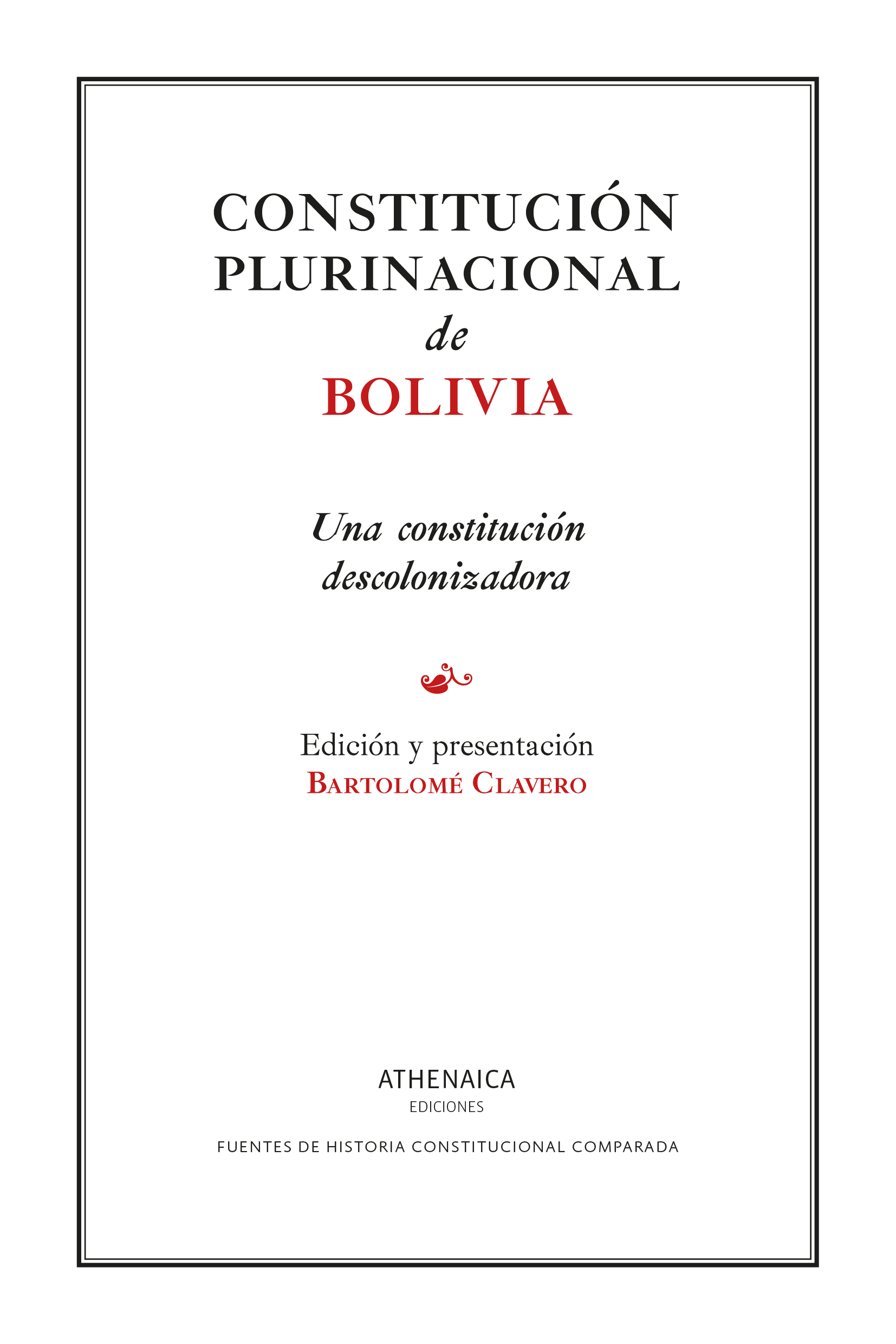 Constitución plurinacional de Bolivia