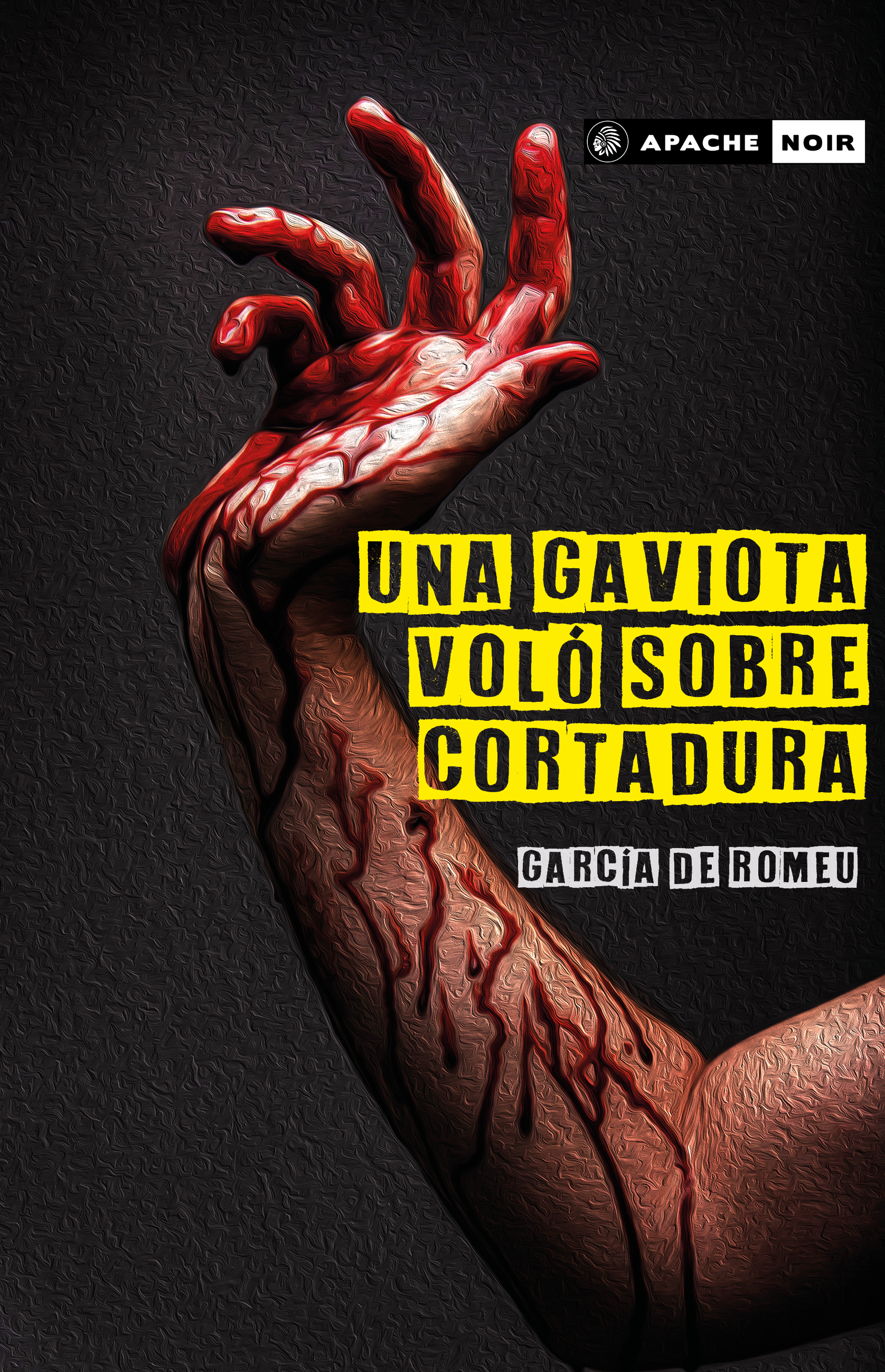 Una gaviota voló sobre cortadura