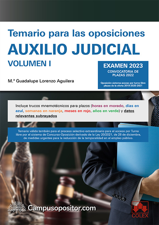 Temario para las oposiciones de Auxilio judicial 2023 (II)